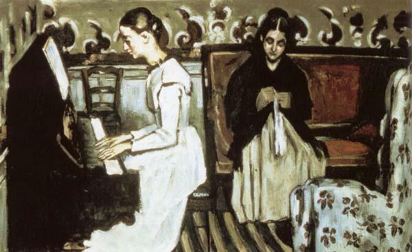 Paul Cezanne Jeune fill au piano china oil painting image